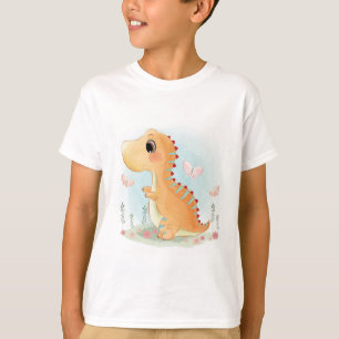 Cute Happy Dinosaur-spellen T-shirt
