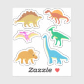 Cute Happy Dinosaur Sticker (Vel)