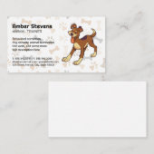 Cute Happy Dog | Doggie Patronen Visitekaartje (Voorkant / Achterkant)