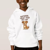 Cute Happy Dog Tee | National Treat Your Pet Day  (Voorkant)