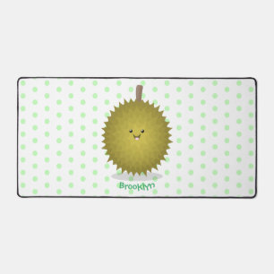 Cute happy durian cartoon illustratie bureaumat