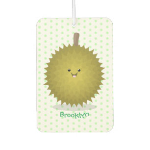 Cute happy durian cartoon illustratie luchtverfrisser