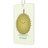 Cute happy durian cartoon illustratie luchtverfrisser (Links)