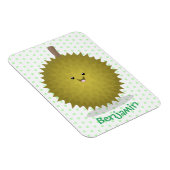 Cute happy durian cartoon illustratie magneet (Rechterzijde)