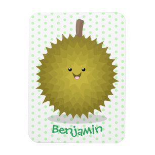 Cute happy durian cartoon illustratie magneet