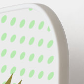 Cute happy durian cartoon illustratie pickleball paddle (Links Detail)