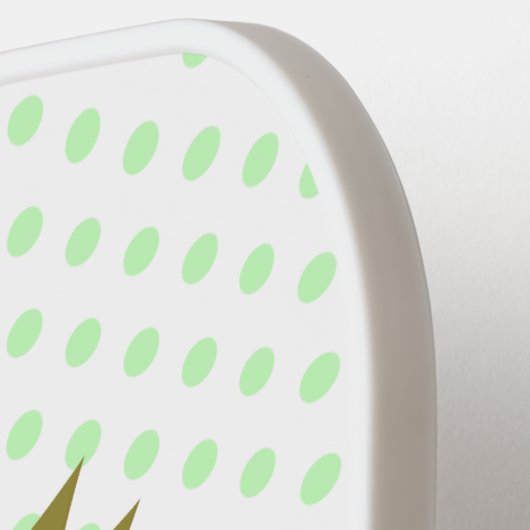 Cute happy durian cartoon illustratie pickleball paddle (Links Detail)