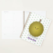 Cute happy durian cartoon illustratie planner (Display)