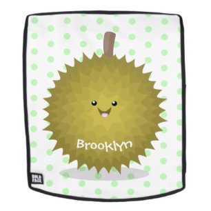 Cute happy durian cartoon illustratie rugtassen