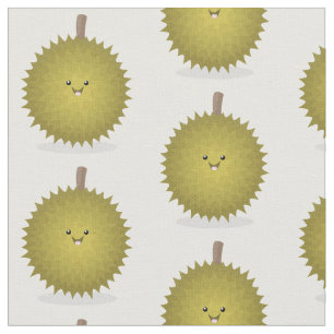 Cute happy durian cartoon illustratie stof