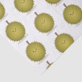 Cute happy durian cartoon illustratie tissuepapier (Detail)