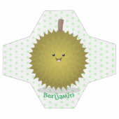 Cute happy durian cartoon illustratie voetbal (Enkel)
