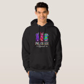 Cute Happy Easter 2nd Grade Squad Three Bunny East Hoodie (Voorkant volledig)