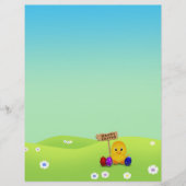 Cute Happy Easter Baby Chick (Voorkant)