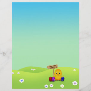 Cute Happy Easter Baby Chick