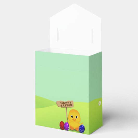 Cute Happy Easter Baby Chick Bedankdoosjes (Geopend)
