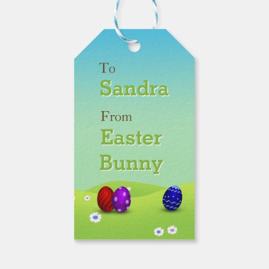 Cute Happy Easter Baby Chick Cadeaulabel (Achterkant)