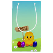 Cute Happy Easter Baby Chick Klein Cadeauzakje (Voorkant)