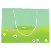 Cute Happy Easter Baby Chick Large Cadeautasje (Achterkant)