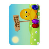 Cute Happy Easter Baby Chick Magneet (Verticaal)