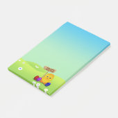 Cute Happy Easter Baby Chick Post-it® Notes (Schuin)