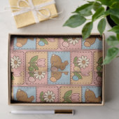 Cute Happy Easter Bunny Quilt Pattern  Tissuepapier (Geschenk)