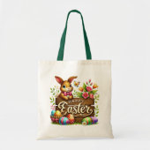 Cute Happy Easter bunny  Tote Bag (Voorkant)