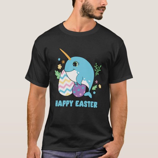 Cute Happy Easter Day Egg Hunter Boys Girls Kids O T-shirt (Voorkant)