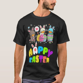Cute   Happy Easter Eggs Quarantine Bunnies T-shirt