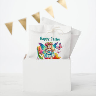 Cute Happy Easter fairy Bedankzakje
