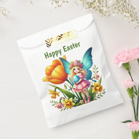 Cute Happy Easter fairy Bedankzakje (Gezegeld)