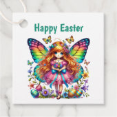 Cute Happy Easter Fairy Customizable  Bedankjes Labels (Voorkant)
