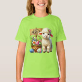 Cute Happy Easter lamb T-shirt (Voorkant)