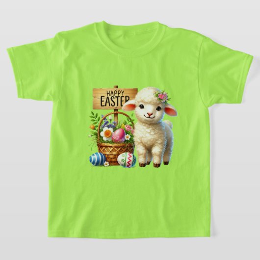 Cute Happy Easter lamb T-shirt (Laagn)