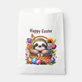 Cute Happy Easter sloth  Bedankzakje (Voorkant)