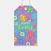 Cute Happy Easter Square Sticker Cadeaulabel (Voorkant)