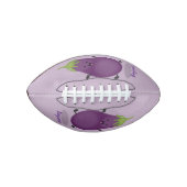 Cute happy eggplant cartoon american football (Voorkant)