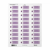 Cute happy eggplant cartoon etiket (Full Sheet)