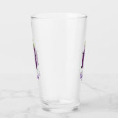 Cute happy eggplant cartoon glas (Rechts)