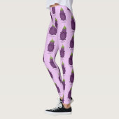 Cute happy eggplant cartoon leggings (Links)
