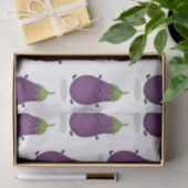 Cute happy eggplant cartoon tissuepapier (Geschenk)