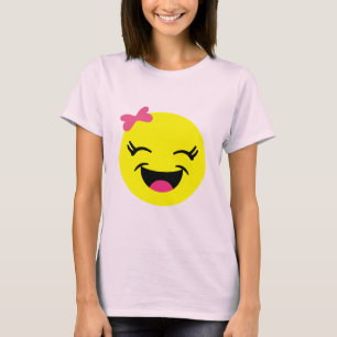 Cute & Happy Emoji Girl T-shirt