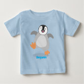 Cute happy emperor pinguin chick cartoon (Voorkant)