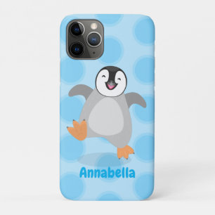 Cute happy emperor pinguin chick cartoon Case-Mate iPhone case