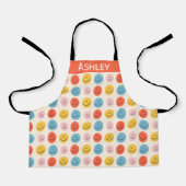 Cute Happy Face Blobs Fun Pattern Personalized Schort (Voorkant)