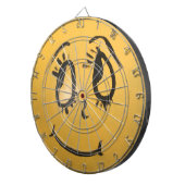 Cute Happy Face Dartbord (Voorkant Rechts)