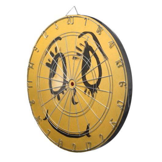 Cute Happy Face Dartbord (Voorkant Rechts)