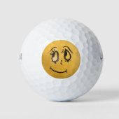 Cute Happy Face Golfballen (Voorkant)