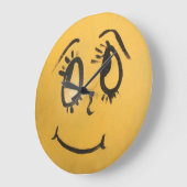 Cute Happy Face Grote Klok (Hoek)