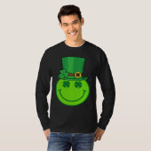 Cute Happy Face Leprechaun  St Patricks Day Irish  T-shirt (Voorkant volledig)